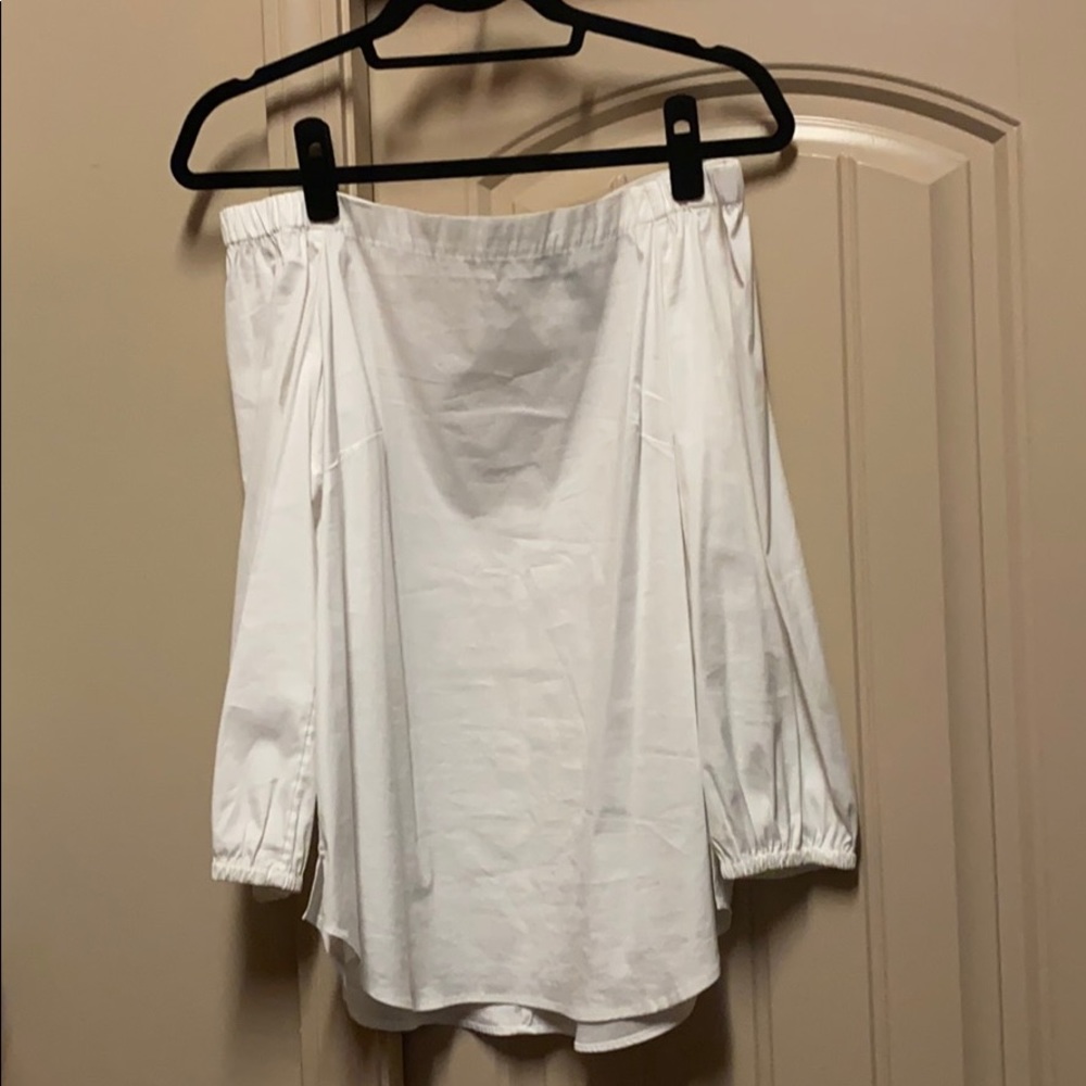 White off the shoulder top